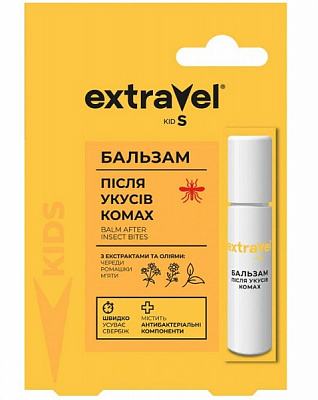 Бальзам Extravel після укусів комах Kids роликовий 7 мл
