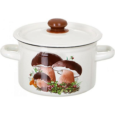 Кастрюля с крышкой Грибы 3 л 1612 Idilia