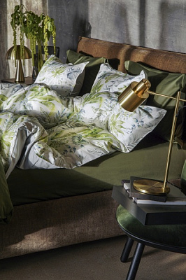 Комплект постільної білизни Flora сімейний білий із малюнком Decoflux