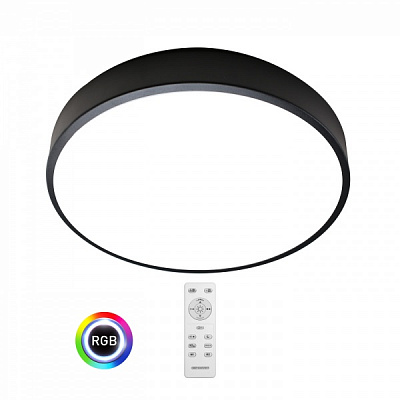 Світильник світлодіодний Светкомплект PL 4060 OP з пультом ДК 32 Вт чорний 2800-6000+RGB К