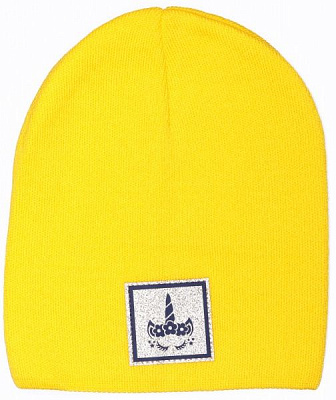 Шапочка детская для девочки Kraft+ арт. 2546 р.50-52 желтый 