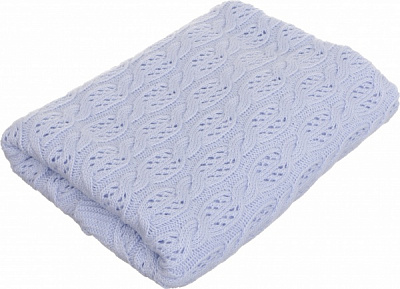 Плед Banian вязаный 90x100 см голубой 