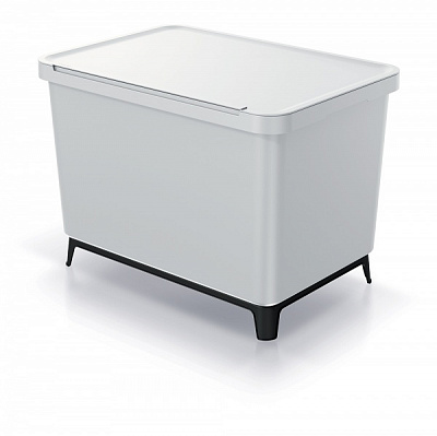 Контейнер для мусора PRP Systema 40 л светло-серый 62868-427