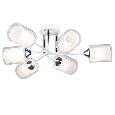 Люстра потолочная Victoria Lighting 6x60 Вт E27 белый Despise/PL6 white