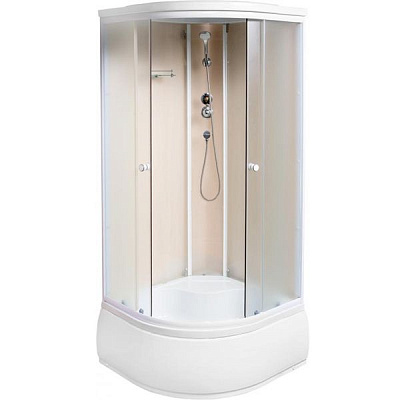 Душовий бокс UP! (Underprice) WKA 183 900х900х2150 скло матове, профіль білий