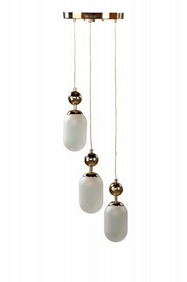 Підвіс Right Selection 3x60 Вт E14 білий/золото RS-464-3R-LuxGold