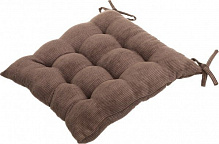Подушка на стул Велюр коричневый Luna