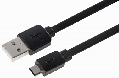 Кабель 2E USB-USB-C 1 м чорний (2E-CCTPVC-1MBL)