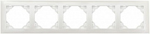 Рамка п'ятимісна Efapel LOGUS універсальна білий 90950 TGE