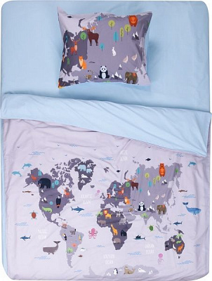 Комплект постільної білизни Moofio 1,5 різнокольоровий