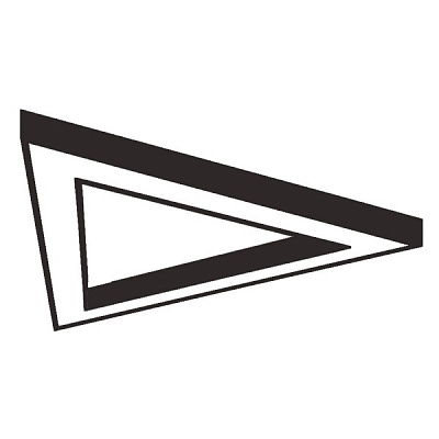 Светильник светодиодный E.NEXT Geometric Triangle Lite 20 Вт опал черный 4000 К AG003.3311.840.A000 