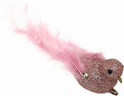 Декорація пташка з блискітками 21х6 см в асортименті 24JY8250