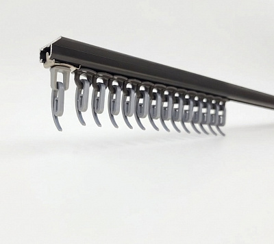 Карниз Karniz plus AL-1 одинарный 200 см графит 1 шт.