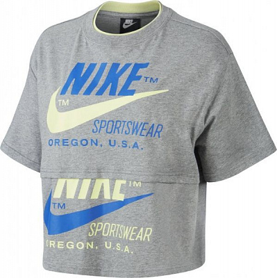 Футболка Nike W NSW ICN CLSH SS TOP CJ2040-091 S сірий