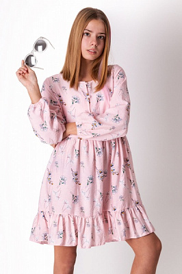 Платье Mevis р.152 розовый 