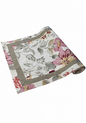 Дорожка (раннер) Цветок бордо 40x140 см La Nuit 