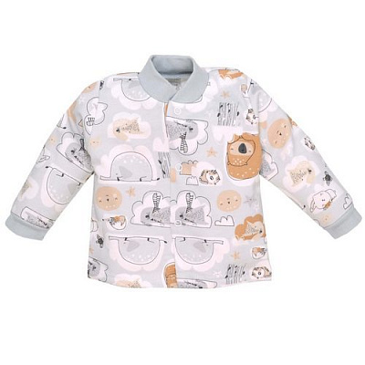 Кофточка детская унисекс Татошка р.62 белый с принтом 0402202ндз 