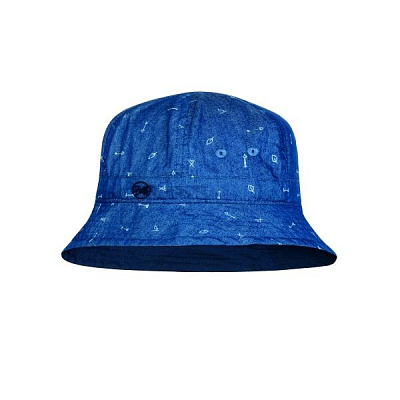 Капелюх BUFF Kids_Bucket_Hat_arrows_denim BU 120041.788.10.00 OS синій