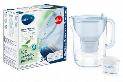 Фильтр-кувшин BRITA Style XL LED серый 