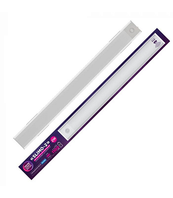 Светильник линейный ELM LED Slimo с аккумулятором и датчиком движения (2 режима работы) 2 Вт 4000 К дневной 26-0126