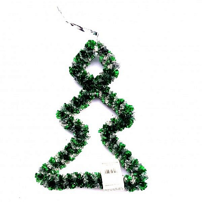 Ялинка декоративна Н25 зелено-срібна зелений зі сріблястим