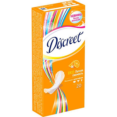 Прокладки ежедневные Discreet Deo Summer Fresh multiform normal 20 шт.