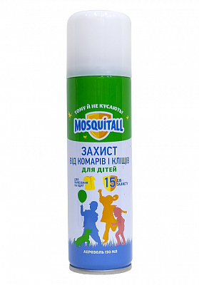 Аерозоль Mosquitall Ніжний захист для дітей від комарів и кліщів 150 мл