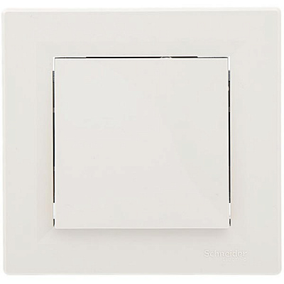 Переключатель проходной одноклавишный Schneider Electric Asfora без подсветки 10 А 220В IP20 кремовый