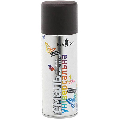 Емаль аерозольна універсальна Ral 8017 New Ton темно-коричневий матовий 400 мл