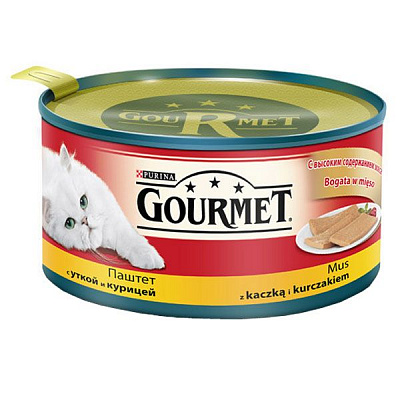 Корм Gourmet паштет з качкою і куркою 195 г