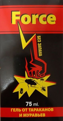 Гель від мурах і тарганів Force без запаха 75 мл