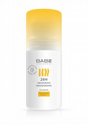 Дезодорант унисекс BABE Laboratorios «24 часа защиты» с пребиотиком 50 мл