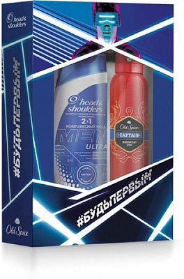 Подарунковий набір для чоловіків Head & Shoulders шампунь 360 мл + дезодорант 150 мл