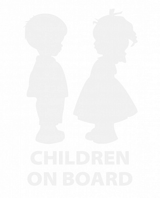 Світловідбивна наліпка LOOM Children On Board LM-10204-white для твердих поверхонь