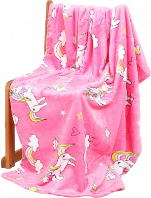 Плед Lotus Единороги 100x120 см розовый 21kf-05 