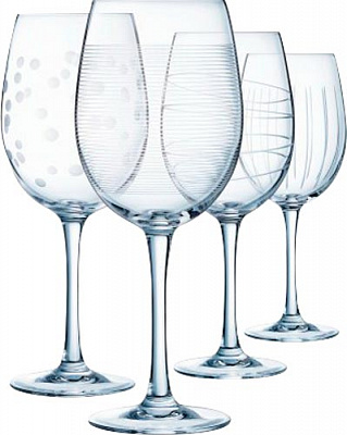 Набор бокалов для вина Illumination 470 мл 4 шт. Cristal Darques 
