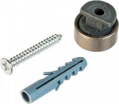 Держатель для зеркала/стекла к стене 4/35 мм матовый хром