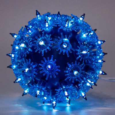 Електрогірлянда Висяча куля блакитний 050444 світлодіодна (LED) 50 ламп