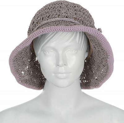 Капелюх one size сіро-фіолетовий