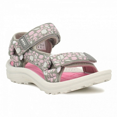 Сандалии для девочек BARTEK р.27 серо-розовый 19058005 