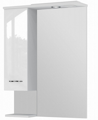Зеркало со шкафчиком ЮВЕНТА Rio RioMC2-60 левая белая