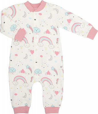 Боди Фламинго ясельный р.68 молочный 427-307 