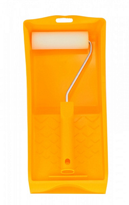 Ванночка для краски с валиком для лака порлон 35x110 мм 29 см