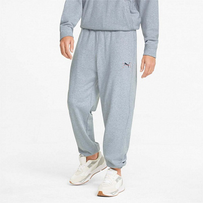 Брюки Puma RE:COLLECTION RELAXED PANTS 53395904 р. L голубой
