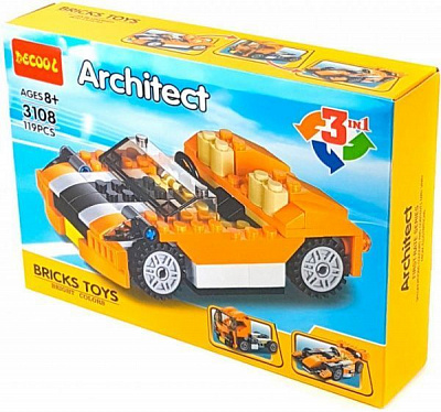 Конструктор Brick Машинка 3 в 1 3108