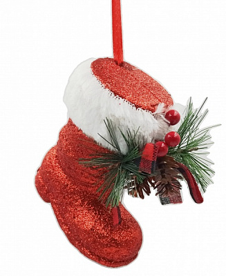 Декоративна підвіска Чобіт червоний LD21045