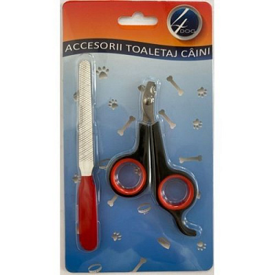 Набор 4Dog аксессуаров для ухода за когтями среднего размера