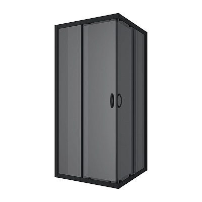 Душевая кабина Koller Pool GP90BGR GRACE PRO Black matt 900x900x1950 GREY