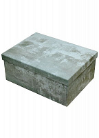 Коробка подарункова прямокутна бетон 21х15х8 см