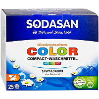 Пральний порошок для машинного та ручного прання Sodasan Compact Color 1,2 кг